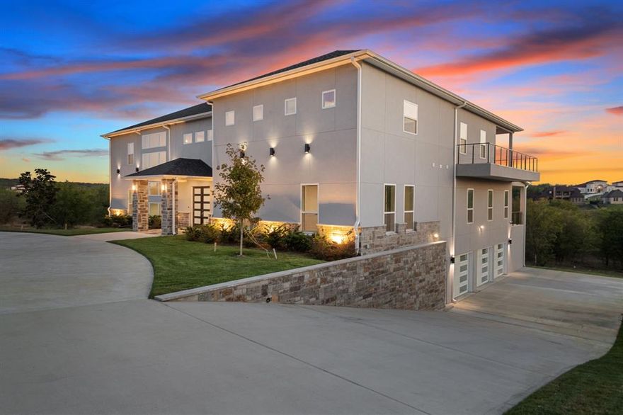 This is it! Absolutely Stunning Brand new 3 level home in a gated community with breathtaking Lake views sitting on half an acre. If space is what you need, this home boast over 8300 square feet with 6 BDRMs and 6 BTHRMs. The builder spared no cost in the upgrades in this luxury home, with having an in-law suite with its own full bath on the main level that's ideal for parents or college students for their own private space. This home is an entertainers dream with a basement that has a wine cellar, theater room and safe room and a full bath. The primary BDRM has a wrap around balcony with breathtaking views of the lake! It also has a wet-bar with space for a wine cooler and a small refrigerator and a gym, study, nursery right next to it, oh and don't forget the enormous closet that's big enough to park a truck inside of it! Highly energy efficient home that will save you plenty of money on utilities with even an EV Car charger in the oversized 3 car garage. A must see to appreciate!