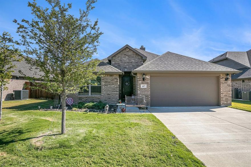 5.37% assumable FHA loan available! Welcome to this beautifully maintained home Built in 2024 located in the quiet community of Keene, TX! This spacious property offers 3 bedrooms and 2 bathrooms with an open-concept floor plan that’s perfect for both entertaining and everyday living. The kitchen features modern appliances, ample cabinet space, and a large island that opens to the cozy living area. The master suite provides a private retreat with a walk-in closet and en-suite bath featuring a soaking tub and separate shower. Enjoy outdoor living in the large fenced backyard—ideal for gatherings, pets, or relaxing evenings under the Texas sky. Conveniently located near schools, shopping, and easy highway access for a quick commute. This charming home is move-in ready and waiting for you!