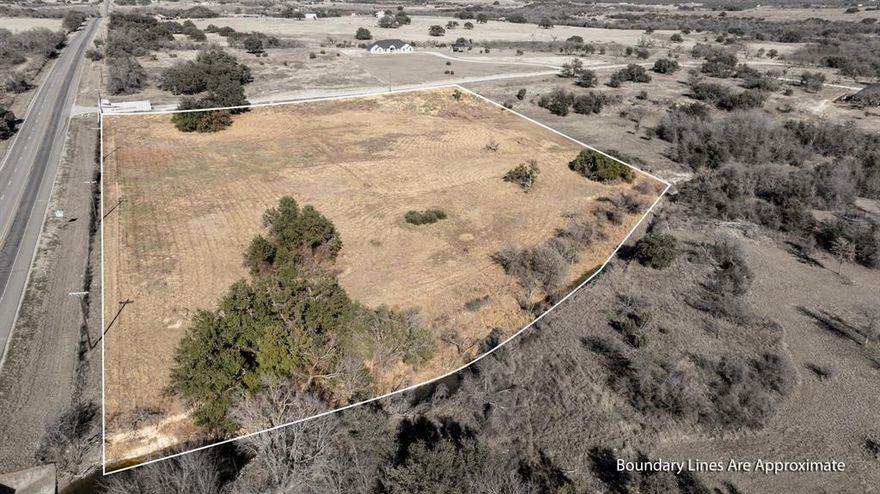 Looking for an opportunity to build your custom home just minutes from Stephenville?  Check out this 6 acre parcel in the newly developed Diamond C Ranch Phase III.   There is something to be said for having enough land to build a home, barn, workshop and graze animals all while being 5 minutes to the growing town of Stephenville. This lot is easy to show and just a short drive from Stephenville. It has a good mix of grass and a clump of trees in the front corner of lot.  The lot is the first on the right as you enter Phase III of Diamond C Ranch.  Currently in Wildlife Exemption