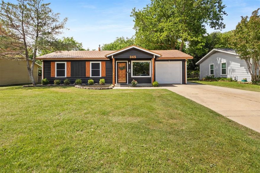 Located in the heart of Burleson, this inviting 3-bedroom home offers modern updates, comfort, and convenience just minutes from Interstate 35 and downtown Burleson, providing quick access to shopping, dining, and entertainment.  Inside, the home features a renovated restroom, new carpet in the hallway, accent walls in the bedrooms, and a digital fireplace with floating shelves that create a warm and stylish focal point. Major upgrades include brand-new AC ducts and insulation, solar screens for improved energy efficiency, and an open layout that enhances flow and livability. The garage has been thoughtfully improved with a mudroom addition, installed AC, new ceiling lights and outlets, and a new garage door spring, making it a functional extension of the home. The spacious backyard includes a newly added 20x30 concrete slab, ideal for entertaining, outdoor seating, or additional use.