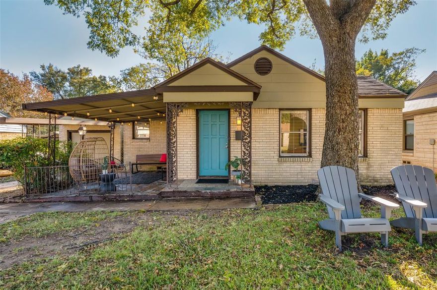 This inviting 1947 pier and beam ranch blends timeless character with everyday comfort. Original hardwood floors flow throughout, adding warmth and personality to every room. The cozy living area and open dining space connect seamlessly to the kitchen, creating an easy flow that’s perfect for entertaining friends and family. A generous mudroom offers plenty of space for storage and everyday organization. Set on a large lot, the home features an expansive backyard with an 8-foot board-on-board privacy fence, a covered patio in both the front and back, and an above-ground pool—ideal for relaxing or gathering outdoors. Located in a vibrant neighborhood full of artists and families, this area offers a creative, welcoming atmosphere and remains one of the last truly affordable communities near Dallas. Enjoy comfort, charm, and convenience just minutes from downtown.