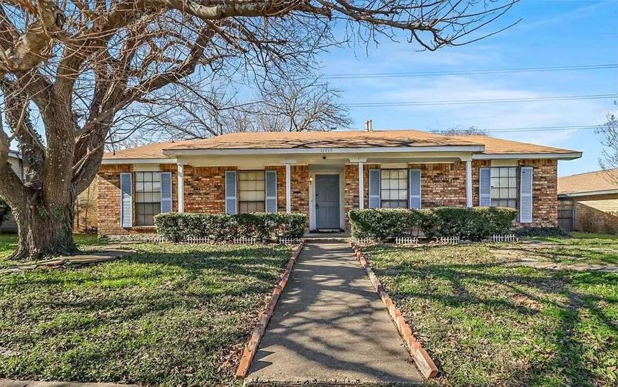 This 1970s ranch-style Dallas home blends timeless character with solid potential. Offering 3 bedrooms and 2 baths across ~1,911 sq ft, the layout includes spacious living areas and a formal dining room perfect for flexible use. Natural light floods the home through triple windows overlooking the large fenced backyard with a covered patio — ideal for morning coffee or playtime. Located in the highly regarded Richardson ISD and just minutes from Hwy 635, this home promises everyday convenience and room to grow.