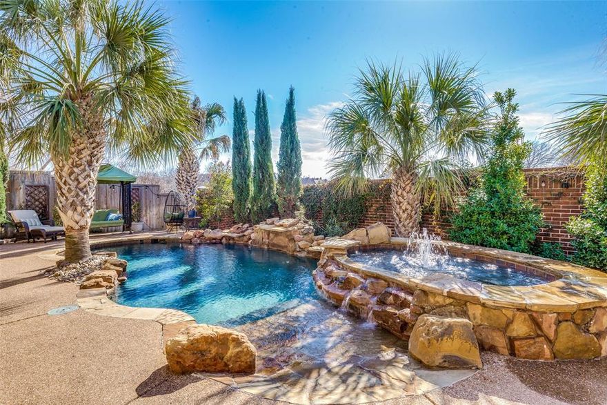 Welcome home to a lifestyle that transcends the ordinary, where every detail reflects a commitment to extraordinary living in the heart of one of Plano's most sought-after neighborhoods, King's Ridge. As you approach the residence, the allure of the Mediterranean-style architecture captivates the senses. The exterior showcases a stately stucco façade, embodying the timeless charm and warmth associated with the Mediterranean aesthetic. This residence, with its breathtaking Mediterranean-inspired design, and meticulous attention to detail, epitomizes the pinnacle of luxury living in Plano, TX. The fusion of architectural excellence, opulent interiors, and an enchanting backyard oasis establishes this property as a masterpiece, inviting its fortunate residents to experience a life of unparalleled comfort and sophistication. Upon crossing the threshold, the discerning eye is immediately drawn to the expansive space that effortlessly combines luxury with functionality. A must see!