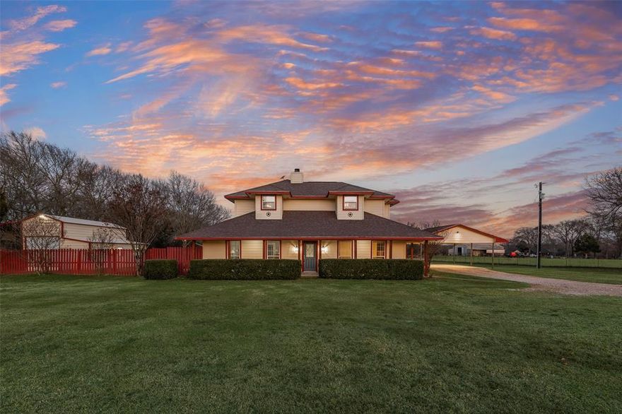 Beautifully updated 3 bedroom 2.5 bath home with 2,242 sq ft on 12 scenic acres. Featuring an open floor plan with very large bedrooms, walk-in closets, wood fireplace, and spacious laundry room. Recent updates include new flooring, fresh paint, new light fixtures, new hot water heater, and 1-year-old HVAC units. Enjoy a pool, pond, a 20x30 shop with electric, water, with a 12-ft lean-to , wildlife, and Twin creek running through the back portion of the property. Conveniently located near Hwy 175 and close to amenities. Perfect blend of country living and accessibility!