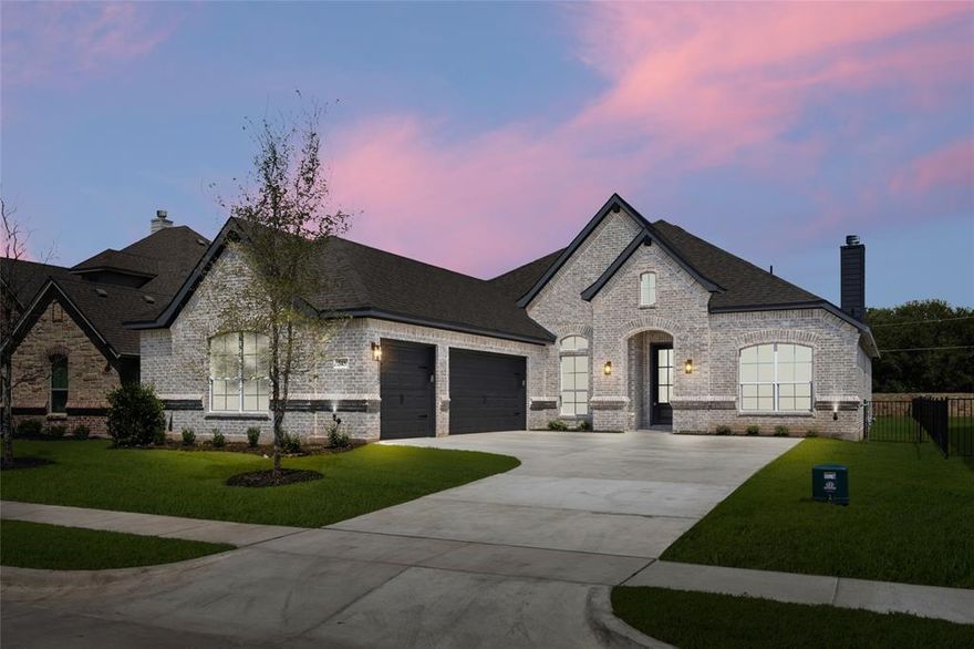 MLS# 20989925 - Built by Landsea Homes - Ready Now! ~ This beautifully designed single-story home offers the perfect balance of open-concept living and thoughtfully placed private spaces. At the center of it all is a spacious kitchen featuring a large island, abundant cabinet space, and a walk-in pantry—ideal for both daily living and entertaining. The kitchen flows seamlessly into the dining nook and family room, creating a bright, welcoming atmosphere with plenty of room to gather. The private primary suite is tucked away at the back of the home and features a luxurious bath with dual vanities, a soaking tub, walk-in shower, and an oversized walk-in closet. Two secondary bedrooms and a full bath are situated on the opposite side, offering privacy and comfort for guests. A flexible study near the front of the home makes a perfect home office or quiet retreat. With a 3-car garage, covered patio, and smart layout that maximizes space and natural light, this home is both functional and inviting.