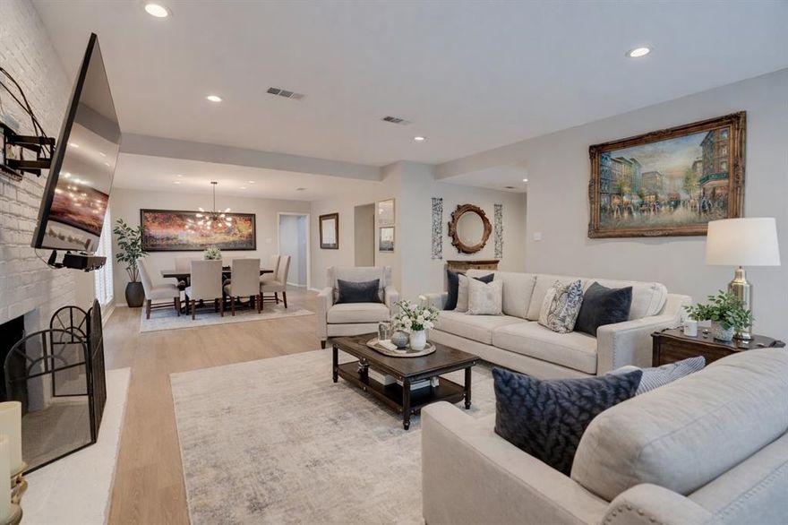 Looking for a 3-bed garden home in Mont Del with modern updates and a quiet, connected location? Welcome to 54 Legend Road in Benbrook, a beautifully updated 3-bedroom, 2-bath home in Fort Worth’s coveted Mont Del neighborhood. This spacious 2,268 square foot residence blends comfort, style, and low-maintenance luxury, just minutes from Fort Worth Country Day, Clearfork, and the Trinity Trails. Step inside to discover a fully remodeled kitchen and both bathrooms, along with SPC luxury vinyl flooring and plush carpet upstairs. The open-concept living space flows beautifully, anchored by large windows and a cozy fireplace. The kitchen features sleek cabinetry, stone countertops, and stainless steel appliances, ideal for home chefs and entertainers alike. Additional updates include a brand-new HVAC system and water heater (both 2023), providing year-round comfort and efficiency. The generously sized bedrooms offer ample storage, and the primary suite is a true retreat with a spa-like bath.Outside, enjoy the ease of a low-maintenance lot (0.179 acres), perfect for down-sizers or those who love to lock and leave. The 2-car garage and private driveway offer convenience, while the no-HOA setting gives you flexibility and freedom. Located in the Fort Worth ISD, this home is especially appealing to families connected to nearby private schools. Whether you're downsizing in style or moving closer to the city's best amenities, 54 Legend Road offers refined living in one of Fort Worth’s most desirable pockets.