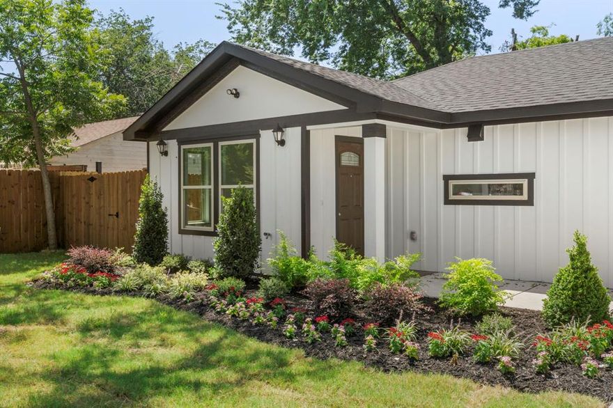 In the heart of Grand Prairie Texas just minutes from AT&T Cowboys Stadium, Texas live! and Six Flags, this beautifully remodeled home offers 3 spacious bedrooms, 2 full bathrooms, and stunning modern upgrades throughout.
New roof, new plumbing, new electrical, feels like brand new. Step inside to discover an open layout with fresh finishes, a cozy electric fireplace, and modern lighting and fixtures that elevate every space, every space in this house kitchen have been completely updated with stylish, contemporary details, giving the home a fresh, move in ready feel.
outside enjoy a large private backyard with a brand new fence and sprinkler system perfect for relaxing under the porch.
Prime location for an incredible price!!