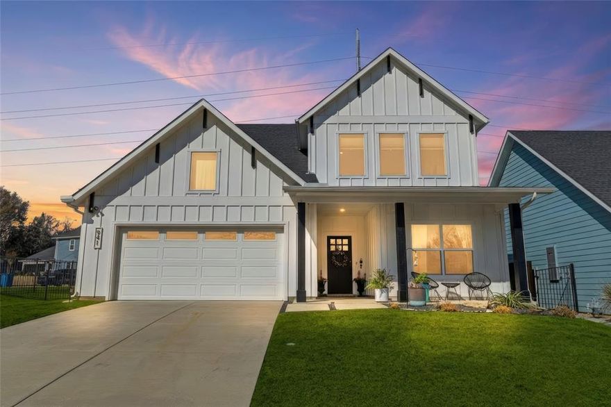 Sophisticated Modern Farmhouse with Refined Finished Throughout - Step inside this stunning two-story white modern farmhouse, where timeless charm meets contemporary design. Featuring 4 spacious bedrooms, 4 full baths, this thoughtfully designed home offers an inviting open-concept layout perfect for both everyday living and entertaining. Rich Oak Hardwood floors all throughout first floor along with designer accent walls upon entering, creating an ideal space for gathering. Cook, entertain, and connect in a spacious kitchen with a designer Italian gas range, oversized island, quartz countertops, walk-in pantry, painted custom cabinetry. Primary bedroom retreat offering a designer wall and spa-inspired steam shower.  The upper level is perfect for family or guests, includes two en-suite bedrooms and a generous space for a game room, home office, w tons of natural light. This Maykus home was built w 2x6 exterior walls, foam encapsulation, tankless water heater, designer tiles throughout, and a tornado shelter. Don't miss your chance to call this warm elegant modern farmhouse home and make it yours. A Hidden Gem in Shady Brook, In the Heart of Grapevine, Approximately 1.3 miles to Historic Grapevine Main Street, close to DFW Airport, Grapevine Lake, Walking, Jogging, Bike Trails, and many Beautiful Parks.