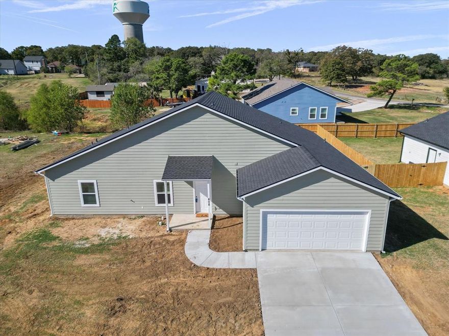 This stunning 4-bedroom, 2.5-bath new build delivers the perfect balance of style, functionality, and peaceful living. Nestled on a .21-acre lot in a quiet pocket neighborhood, this home offers the serenity of larger surrounding lots, a community pond, and minimal through traffic—while keeping you close to shopping, dining, and city conveniences.

Step inside to an open-concept layout with a split floor plan designed for both gathering and privacy. Durable LVP flooring flows throughout, complementing the home’s modern finishes. The spacious kitchen shines with granite countertops, brand-new appliances, and an included refrigerator—ready for everyday meals or weekend entertaining.

Relax in your private primary suite, complete with dual vanities, a large walk-in closet, and a thoughtfully designed layout for ultimate comfort.

Enjoy quiet mornings or unwind in the evening on your covered front porch, overlooking the peaceful surroundings. Built with energy efficiency in mind, this home provides comfort and savings all year long.

If you’re looking for modern living with a touch of country tranquility, this Kennedale beauty checks every box!