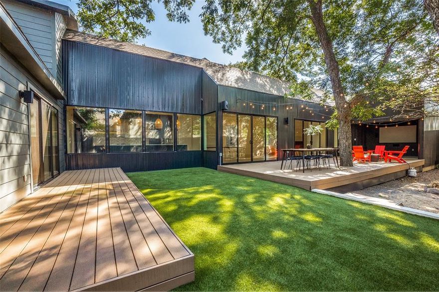 Rare opportunity to live in a Modernist Gem situated in beautiful E Dallas, and just minutes from Lakewood, Lower Greenville, and Henderson Avenue entertainment districts. This unique modern home, once featured in D Magazine, was designed by AIA award-winning Architects, Far and Dang, and features a bright open design with natural light pouring in from every angle of this home. Features include vaulted ceilings, smooth finish walls, custom-designed kitchen and baths with modern finishes, high-end quartz counters, recessed lighting, and smart home features. This home is incredible for entertaining and offers a wall of glass windows that looks out to an expansive outdoor deck, outdoor theatre, and turfed lawn area. You will enjoy an easy half block walk to Tietze Park or a 15-minute bike ride to nearby White Rock Lake. Home was completely renovated and taken down to the studs along with a large addition in 2019.  Home has the look and feel of a brand new home.  A definite must see!