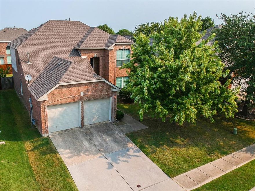 This property is located at an Amazing Stonebridge Ranch community where you can enjoy all the amenities including the man made beach surrounding the fresh water pool, tennis court, soccer field, pickleball, Jr. Olympic pool, parks including playground equipment, hiking and walking trails. Wood Flooring through out first floor, easy to maintain! Nice Master bedroom with bay windows and walk-in closet first floor. Formal dinning and family dinning room first floor, large living room with fireplace first floor. CARPET through out second floor, good condition! Large open game room also can be a large living room second floor, and three other bedrooms with walk-in closet second floor as well. MUST SEE! Come and make it home!