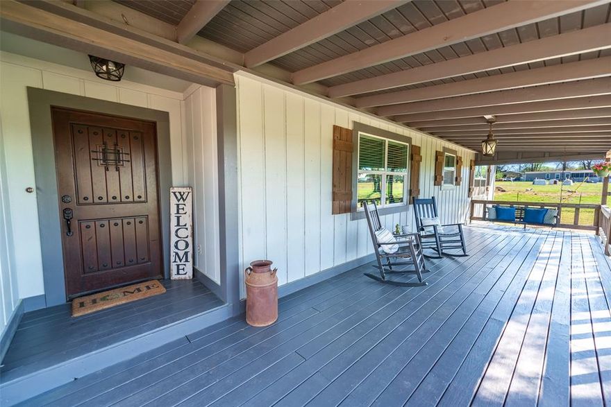 Mt. Vernon, Texas country living that proves you don’t have to rough it to enjoy the quiet life. This 3 bedroom, 2 bath home with nearly 1,500 square feet blends modern finishes with classic East Texas charm. Before you ever step through the front door, the wide front deck may win you over. Spend one evening sitting out there under the Franklin County stars and you’ll understand why folks dream about country living in Northeast Texas. Inside, you’ll find a thoughtfully designed home featuring quartz countertops in both the kitchen and primary bath, shiplap walls that bring warmth and character, and a farmhouse sink that anchors the kitchen perfectly. This isn’t your grandma’s old country farmhouse—but it still carries that comfortable, welcoming feel everyone loves. The primary suite sits just off that incredible front deck and features a beautiful ensuite bath, creating a private retreat for the homeowner. The two additional bedrooms offer real space—not the tiny afterthought rooms you sometimes see—making them ideal for family, guests, or even a home office. Just off the kitchen is a dedicated laundry room that keeps everything convenient for the homeowner who wants to cook supper, toss in a load of laundry, and still catch the game. Outside, the property continues to deliver practical country features including a screened-in porch, large carport, and a workshop space long enough to build a goal post—perfect for projects, hobbies, or extra storage. There’s also a storm cellar, an East Texas feature that brings both character and peace of mind. Located in the Mt. Vernon area of Franklin County, this property offers the space, comfort, and quiet country lifestyle buyers are searching for today. Coach Solly says if you’re looking for a country place where modern comfort meets East Texas stars, you might want to take a look at this one before someone else beats you to it.