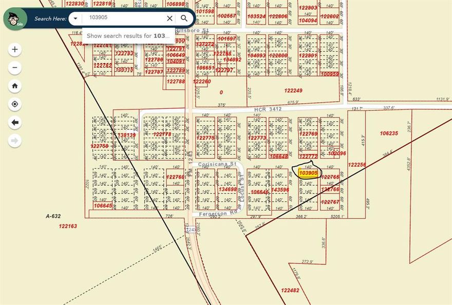 This 0.1928 acre lot close to the heart of Brandon that provides a great opportunity to own a piece of land in Texas. Build your dream home and enjoy life in Hill County with No HOA. The lot is located about 500 feet East of the intersection of Fergerson and Corsicana on the South side. Buyer to purchase new survey if needed.