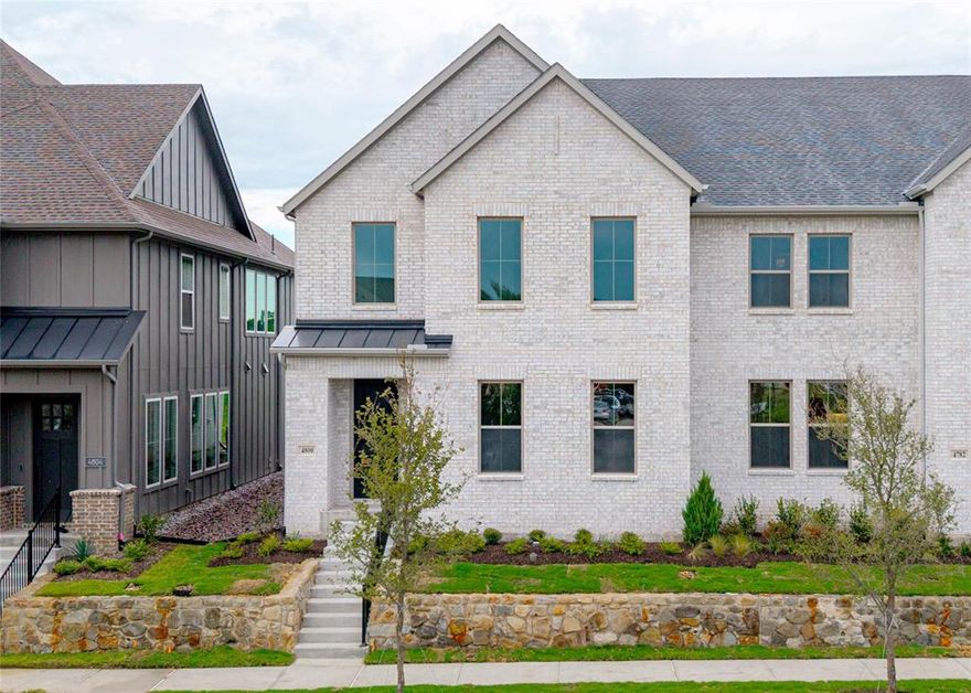 CB JENI HOMES TATUM floor plan.  Want to live in one of the most recognized master planned communities in McKinney….then check out this lifestyle home located in Painted Tree-The Woodlands! This END UNIT townhome offers an ABUNDANCE OF WINDOWS providing plenty of sunlight throughout the home. The family room is big enough to entertain a crowd, and is open to the kitchen and dining area. The cheerful kitchen has a large island, stainless steel appliances, elegant countertops, and a designer kitchen backsplash. If you are a movie buff, sports fan, or gamer you will love the game room situated between the owner’s suite and two secondary comfortable bedrooms. The large owner’s suite upstairs has a HUGE WALK IN CLOSET, and plenty of cabinets and drawers in the spacious bathroom. This incredible new construction townhome has all the luxuries you deserve with the low maintenance lifestyle everyone wants. READY NOW!