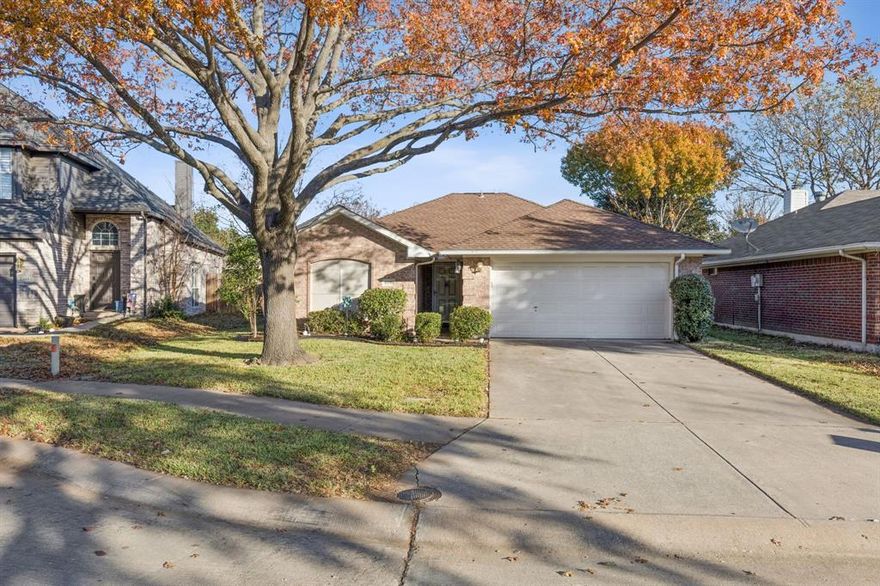 This move-in-ready home offers a comfortable layout with great natural light and a charming shade tree in the front yard that makes the home feel welcoming from the moment you arrive. The house provides a solid canvas for personal touches. With minor updates, you can easily transform this property into a space that truly reflects your style. Practical features include a sprinkler system, storm doors, and a covered patio ideal for morning coffee or evening unwinding. Recently replaced the AC unit, luxury vinyl planks in the kitchen, bath, and laundry. The refrigerator is negotiable . Located close to major highways, shopping, restaurants, and everyday conveniences.