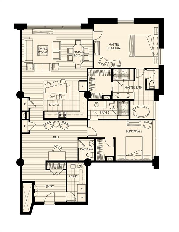 One Montgomery Plaza Residence Condo - Residential