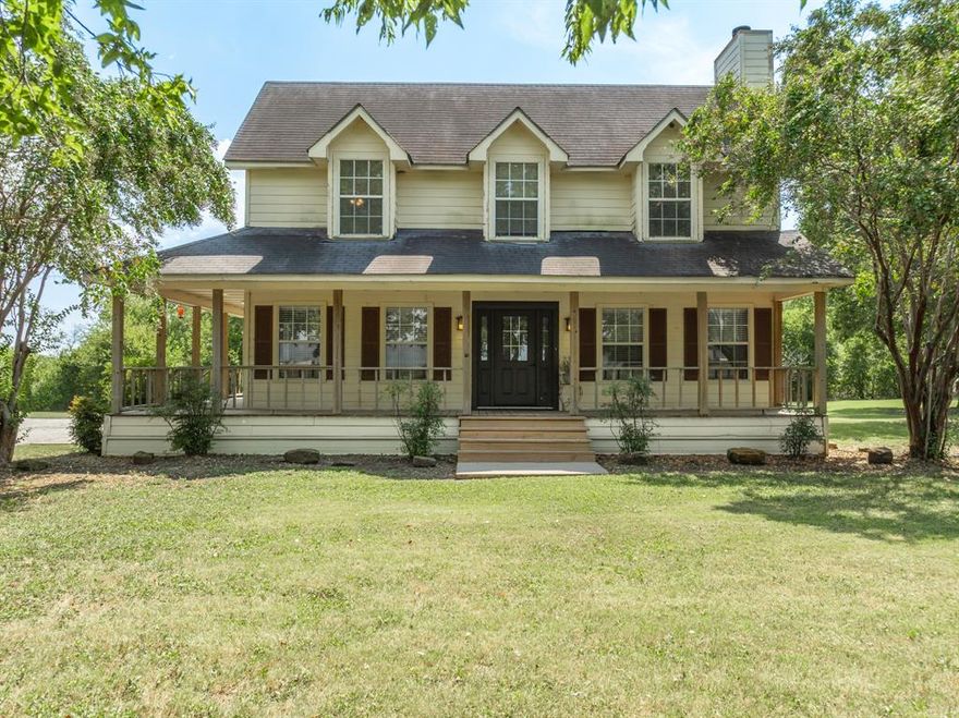 Unique opportunity to own a spacious 4-bedroom, 2.5-bathroom two-story home on 1.2 beautiful acres in the country! Located on a convenient paved FM road in the sought-after Abbott School District, 1 mile from an Aquilla Lake boat ramp, this property offers the perfect blend of rural tranquility and accessibility. Built as a shell in 1998, this home has been thoughtfully developed over the years and is currently livable while offering incredible potential for customization. The inviting living room features a stunning brick fireplace with gorgeous oak paneled walls that create a warm, rustic atmosphere. The kitchen and bathrooms are complete and functional, while other rooms present exciting opportunities to finish according to your personal vision and style. All appliances convey with the sale, and the home includes an efficient tankless water heater and central air & heat replaced in 2022. The property boasts an impressive 16x32 shop building with electricity and exterior water access, divided internally to create separate workspace areas complete with window unit for year-round comfort. A circular driveway provides convenient access and plenty of parking. This is your chance to put your personal touch on a country retreat with room to roam, work, and play!