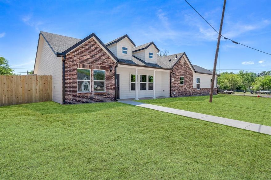 Step into elevated new construction where modern design meets everyday functionality. This beautifully built 3-bedroom, 2-bath home features a spacious open-concept layout with designer finishes, abundant storage, and thoughtful upgrades throughout.
The kitchen serves as the centerpiece of the home, showcasing a large island, extensive cabinetry, pantry storage, modern fixtures, and sleek countertops — all opening seamlessly into the living and dining areas, creating an ideal space for entertaining and gathering.
The private primary suite is designed as a true retreat, featuring a huge walk-in closet, double vanities, adjustable LED mirrors, and a massive walk-in tile shower with glass enclosure and bench seating.
Throughout the home, you’ll find neutral modern finishes, wide plank flooring, upgraded lighting, and custom cabinetry that provide a clean, upscale feel while remaining warm and inviting. The oversized laundry room includes additional cabinetry and workspace, offering both storage and convenience.
Outside, the home features a covered front porch, two-car garage, and a fully fenced backyard — perfect for relaxing, pets, or entertaining outdoors.
This home offers the look, feel, and finishes of a custom build with the convenience of new construction and move-in ready living.