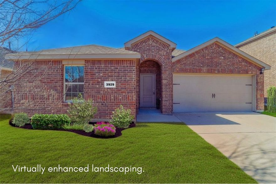 EAST FACING HOME IN PROSPER ISD 
PRICED BELOW COMPS!
This 4-bedroom, 2-bath home is charming.  Located in Sutton Fields Master Planned Community.  The home features new carpet in all the bedrooms and LVP flooring in the hallways, kitchen, living room, and dining room.  Home is piped for natural gas.  This home won't last long.  Some photos are virtually staged.