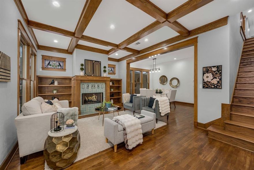 Thoughtfully designed new-construction duplex offering modern comfort, craftsmanship, and low-maintenance living in one of East Dallas’s most walkable neighborhoods near Lower Greenville. Designed for flexibility, this property works equally well for owner-occupants, multigenerational living, or long-term investment. Each residence features a pier-and-beam foundation with insulation and warranty, Pella energy-rated windows, enhanced sound and thermal insulation, five-panel solid core doors, fully trimmed windows and doors, and quartz countertops throughout. Living spaces are anchored by gas fireplaces indoors and out, creating a seamless connection between interior and exterior entertaining.

The chef’s kitchen is equipped with an induction cooktop, double smart ovens with convection and air-fry modes, warming drawer, wine refrigerator, and smart-hub refrigerator. Bluetooth-enabled appliances, programmable systems, USB and USC outlets, electronic exterior locks, and EV-ready garage wiring support modern, connected living. Design details elevate the home beyond typical new construction, including handcrafted stained-glass windows by a local artisan, Motawi tile, and restored vintage lighting that add warmth and character. The primary suite features a spa-inspired bath with heated floors. A private rear porch with mechanized screens and low-maintenance, pollinator-friendly landscaping enhances the lock-and-leave lifestyle.

Located minutes from Lower Greenville dining, shopping, and everyday conveniences, this East Dallas duplex offers strong long-term appeal, walkability, and thoughtful design in a neighborhood known for community connection and consistent appreciation.