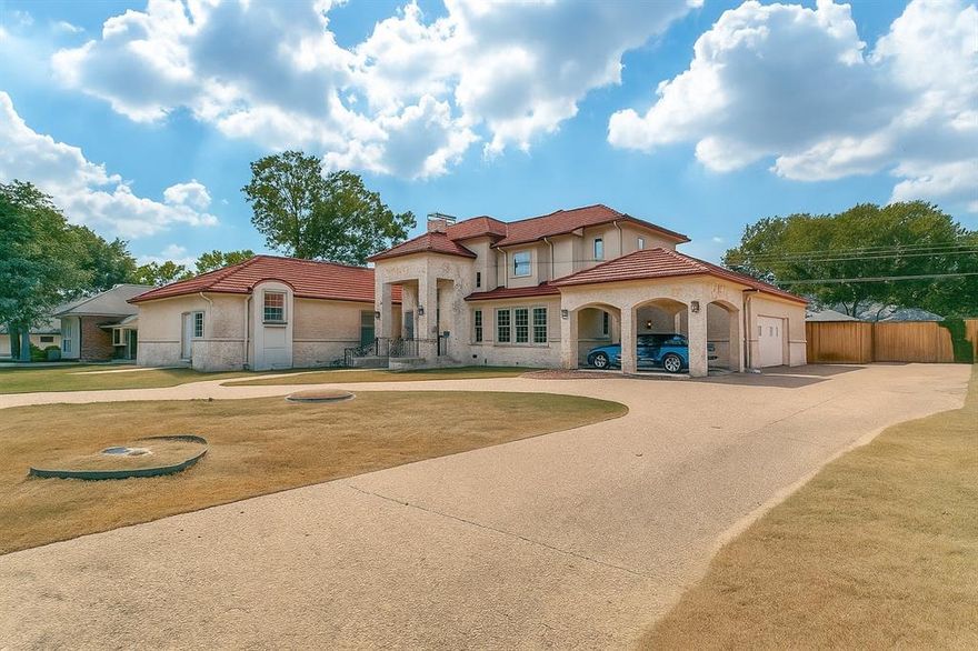 Rare and gorgeous custom traditional-style pier and beam home featuring an impressive circular drive, great floorplan, and exceptional details throughout. The beautiful arched entryway and foyer open into a spacious living area with soaring ceilings, abundant natural light, and custom niches perfect for art display. Two primary suites on the first level each offer large bathrooms with garden tubs, separate showers, and generous walk-in closets. The chef’s kitchen includes an island, Viking cooktop, stainless steel appliances, and a breakfast area overlooking the private backyard with a covered patio and 8-foot cedar fence.
Additional features include an elegant study with built-in shelving, an oversized utility room with sink, extensive storage and built-ins throughout, extra covered parking ideal for an RV or boat, plus 2 car garage, and an outdoor storage shed.
Located in a prime, central location close to major highways, shopping, dining, and entertainment. A rare find combining timeless design, functionality, and exceptional craftsmanship. Schedule your tour today!