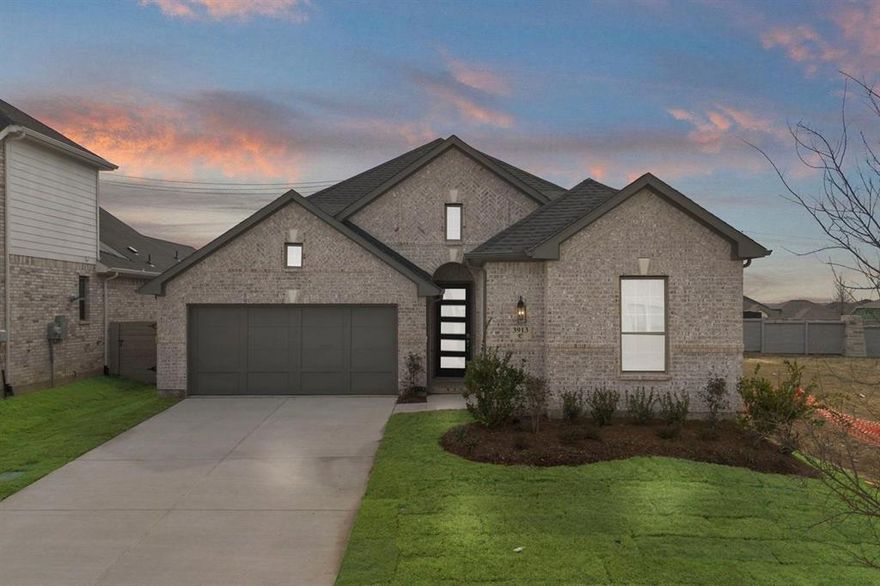 MLS# 21278332 - Built by Coventry Homes - Const. Completed May 21 2026 ~ Experience single-story living at its finest in this 2,135 sq. ft. home on a desirable north-facing homesite in McKinney’s award-winning Painted Tree community. Featuring 3 spacious bedrooms, 2 full baths, and a versatile study, this open-concept layout is designed for both comfort and functionality. The gourmet kitchen flows seamlessly into the dining and living areas, creating an ideal space for entertaining. The oversized primary suite offers a peaceful retreat with a charming bow window, spa-like bath, and generous walk-in closet. Enjoy outdoor living year-round on the Texas-sized covered patio. Set in a nature-rich community with scenic trails, lakeside amenities, and resort-style pools, this home combines modern convenience with the beauty of Painted Tree living.