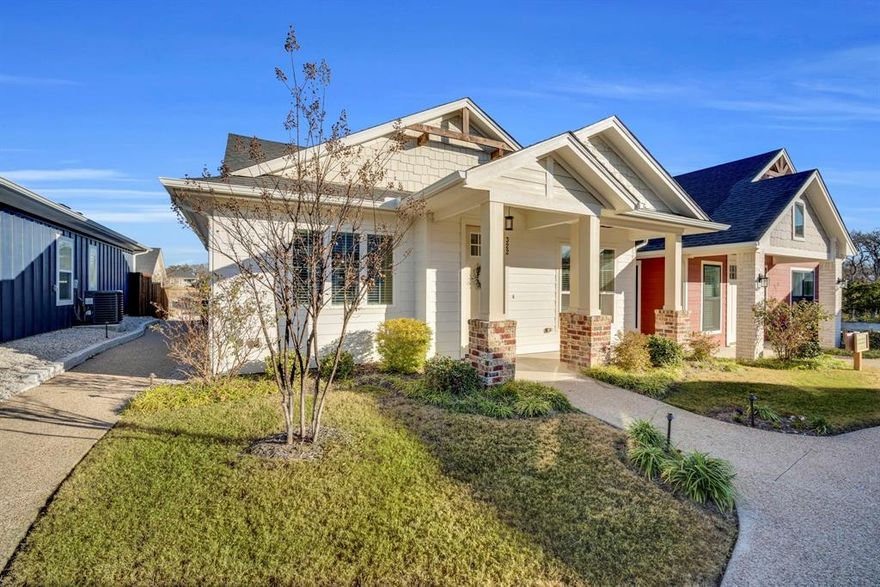 Welcome to The Cottages of Cantrell, a charming, quiet community of Craftsman-style homes with amazing curb appeal. This adorable 3-bedroom, 2-bath single-family home is full of character and designed for modern, comfortable living. Step inside to a bright, open-concept floor plan with tons of natural light, gorgeous luxury vinyl flooring, and thoughtful custom finishes throughout. The large kitchen island with quartz countertops is perfect for meal prep or entertaining, complemented by tile backsplash, under-cabinet lighting, ceiling-height cabinets with upper glass doors, stainless steel appliances, can lighting, and a walk-in pantry. Decorative shower tiles, window coverings, and foam insulation for energy efficiency add even more thoughtful touches. Relax on the covered front or back porch, enjoy a cozy living area, and take advantage of tons of cabinet space and high-quality finishes throughout. Residents of The Cottages of Cantrell enjoy community amenities that make life easy and fun: a 2,000 sq. ft. fully equipped fitness center with showers and lockers, a dog park, walking trails, and a clubhouse perfect for hosting gatherings. With yard maintenance included, you can enjoy a low-maintenance lifestyle and spend more time doing what you love. Perfectly located just 20 minutes south of downtown Dallas, within walking distance to historic downtown Waxahachie, and just off I-35, this home combines convenience, comfort, and charm in one gorgeous package.
Come see why The Cottages of Cantrell is the perfect place to call home! 
New roof installed April of 2025