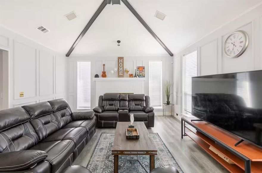 Welcome to 3409 Deep Valley Trail, a beautifully maintained residence nestled in one of Plano’s sought-after neighborhoods. This spacious 4-bedroom, 2-bathroom home features an inviting open floor plan, perfect for both entertaining and everyday living.
Upon entering, you'll be greeted by a light-filled foyer that leads to a cozy living area with a decorative fireplace, ideal for family gatherings. The well-appointed kitchen boasts modern appliances, ample storage, and a breakfast nook with a view of the lush backyard.
Retreat to the generously sized master suite, complete with an en-suite bathroom featuring dual sinks and a separate shower. Three additional bedrooms provide plenty of space for family or guests, along with a shared full bath.
Enjoy outdoor living in the private backyard, equipped with a patio for barbecues and a landscaped garden for relaxation. The property is conveniently located near top-rated schools, parks, shopping, and dining, making it an ideal place to call home.