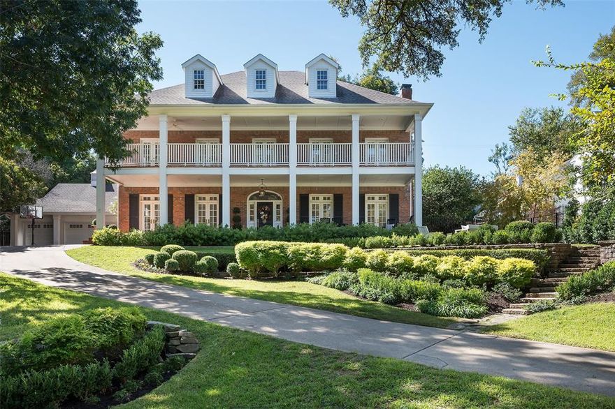 Experience the perfect blend of comfort and elegance in Lakewood! This stunning home with unmatched curb appeal boasts a smart and spacious layout with two living areas- one opening to the formal dining room and another opening to the kitchen- for effortless entertaining. The meticulous attention to detail in design is evidenced in the archways, three cast stone fireplaces, and custom cabinetry.  Rich hardwood floors flow seamlessly throughout the home and French doors along the front of the house open up to create an indoor-outdoor living experience. The kitchen features floor-to-ceiling cabinetry, Thermador appliances, an oversized marble island, and custom wet bar. The primary suite offers a luxurious retreat with a spa-like en-suite bathroom, walk-in closets and a second-floor terrace. Don’t miss the rare three car garage with additional storage. Zoned to Lakewood Elem and walkable to Lakewood Shopping Center and Lakewood Country Club, this home offers both luxury and convenience.