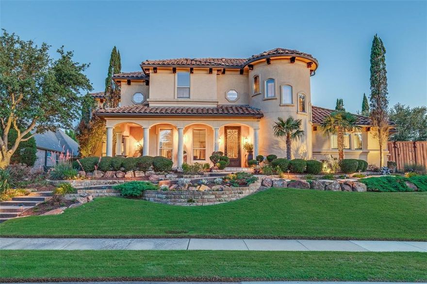 Shelley Malone Custom Home Like No Other! A Private Oasis with Unmatched Quality & Luxury! Nestled on an oversized corner lot, this exceptional home offers both privacy and convenience. The large front porch offers a peaceful retreat for morning coffees & evening relaxation. Inside, this inviting home you find a recently updated BRIGHT & open flrpln, soaring ceilings & custom finishes throughout including a generously sized dining area, a 250+ bottle wine grotto, Groin vaulted ceilings, an Impressive cast stone fireplace and A Handsome Study with Rich built-ins! Beautifully updated island Kitchen is the perfect gathering spot for family & friends! The spacious primary suite boasts a see-through gas FP, seamlessly connecting the bdrm to the spa-like bath. A lg media rm & adjacent game rm is perfect for entertaining. There is a secondary bdrm w ensuite bath on the main flr, strategically placed for accessibility. Fitness enthusiasts will love the exercise rm. Step into your own resort-style backyard, where Caribbean-inspired landscaping surrounds a breathtaking lagoon pool w natural rock waterfalls & serene water features. Outdoor entertaining is effortless with a spacious kitchen, outfitted w premium appliances, including a grill & refrig. The oversized cedar arbor, illuminated w custom down lighting, provides an elegant backdrop for unforgettable evenings. A 8-foot board-on-board cedar fence enhances the backyard’s exclusivity, while the beautifully lit flagstone pathways add to the charm of both front & rear landscaping. The expansive driveway accommodates multiple vehicles. For those seeking both functionality and space, the oversized three-car garage offers a bonus area with custom wall-mounted cabinets, ensuring plenty of storage. Designed for effortless living, this home checks every box with its seamless flow, impeccable details, and thoughtful design. Don’t miss the chance to own this extraordinary retreat—where sophistication meets comfort in every corner.