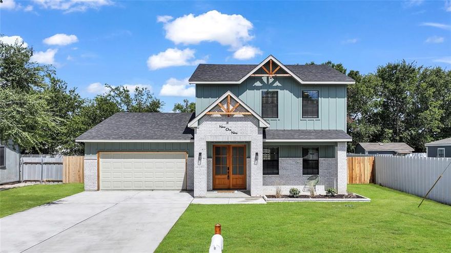 Gorgeous new construction home (2025) that's move-in ready! Located minutes from downtown and just down the road from Houston Elementary School. Stylish finishings and functional design make this house the home for you! 2 primary bedrooms, one upstairs and one downstairs, makes this the perfect place for multi-generational living. Large kitchen with island featuring a charging station, granite countertops, pot filler, stainless steel appliances, and designated pantry. The open concept floor plan allows for a great entertaining space and the first floor features a half-bath for guest use. Priced to sell immediately! Come take a look and get your offer in today!