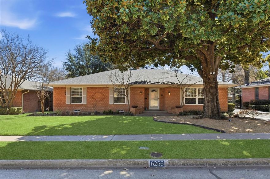 Welcome to this beautifully updated home for sale in the Caruth Terrace subdivision of Dallas, zoned to the highly desirable Mockingbird Elementary. This inviting home offers 3 bedrooms, 2.5 bathrooms, and 2,144 square feet of versatile living space designed for comfort and everyday living. With two living rooms plus a spacious family room, there is plenty of room to relax, work from home, and host gatherings. The kitchen is a standout, featuring a Wolf range and oven, Sub-Zero refrigerator, Bosch dishwasher, granite countertops, and ample storage. A dedicated dining room adds to the home’s functional layout. The backyard is ideal for relaxing or entertaining, highlighted by a large covered patio, stone fireplace, and tall board-on-board wood fencing, perfect for outdoor living and gatherings. The oversized detached two-car garage offers additional space for a workshop, storage, or recreational gear. Recent improvements include a new roof and exterior paint in 2025, a water heater replaced in 2024, and an EV charging station added in 2023 for modern convenience. Enjoy being just minutes from White Rock Lake with easy access to nearby trails including the Ridgewood Trail, Katy Trail and White Rock Lake Trail. Convenient shopping options such as Sprouts Farmers Market and Tom Thumb are just a few blocks away, along with a wide variety of restaurants, coffee shops, entertainment options, and healthcare services within a few miles. This thoughtfully updated home combines flexible living spaces, quality improvements, and a convenient East Dallas location. Tour this stunning home today and see why it's one of the best homes for sale in the area!