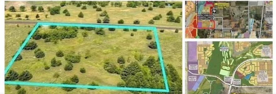 Buyer Credit $180,000.00 !!! You can’t beat this holiday deal !!! Great Location! Future-Present Legacy Drive Frontage.. Fastest growing City in North Texas.. Priced to Sell ! 2ac in Collin County, directly across from the new Legacy Hills development.. 20 thousand New Homes and a New Golf Course, on the way currently. This area will be the new Zone for new everything.. This Property is Ripe for Development.. The Corner of the property is at the split for the New Legacy Drive. This is a Golden opportunity to have commercial on the corner!. Come get in the middle of the ACTION.!!.