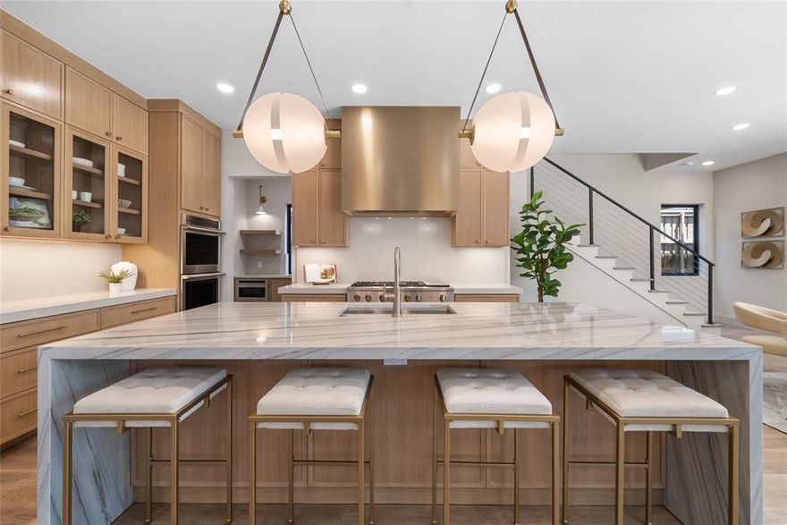 Stunning Luxury New Construction Residence in Lovers Lane Heights by Luxury Home builder Motley Luxury Homes showcases modern elegance with a seamless blend of sophisticated interiors and tranquil outdoor living. Offering refinement through Pella windows and doors, it illuminates spacious rooms adorned with white oak hardwood floors, custom made stained white oak cabinetry, and sleek marble countertops. The gourmet kitchen is a culinary masterpiece, featuring top-of-the-line Thermador appliances, a spacious island with a striking waterfall countertop, and elegant lighting fixtures. The living areas transition effortlessly to an outdoor paradise, boasting a breathtaking infinity pool surrounded by lush landscaping and a private patio ideal for upscale entertaining. Unwind in the lavish master suite, where a spa-inspired bathroom awaits with a freestanding soaking tub, dual vanities, and a glass-enclosed shower. Contemporary design elements throughout elevate this home to the pinnacle of luxury living, making it the perfect sanctuary for discerning buyers seeking ultimate comfort and style.
 Nearby, enjoy the shops and restaurants of Inwood Village or Highland Park Village, and quick access to Love Field and the Dallas North Tollway.