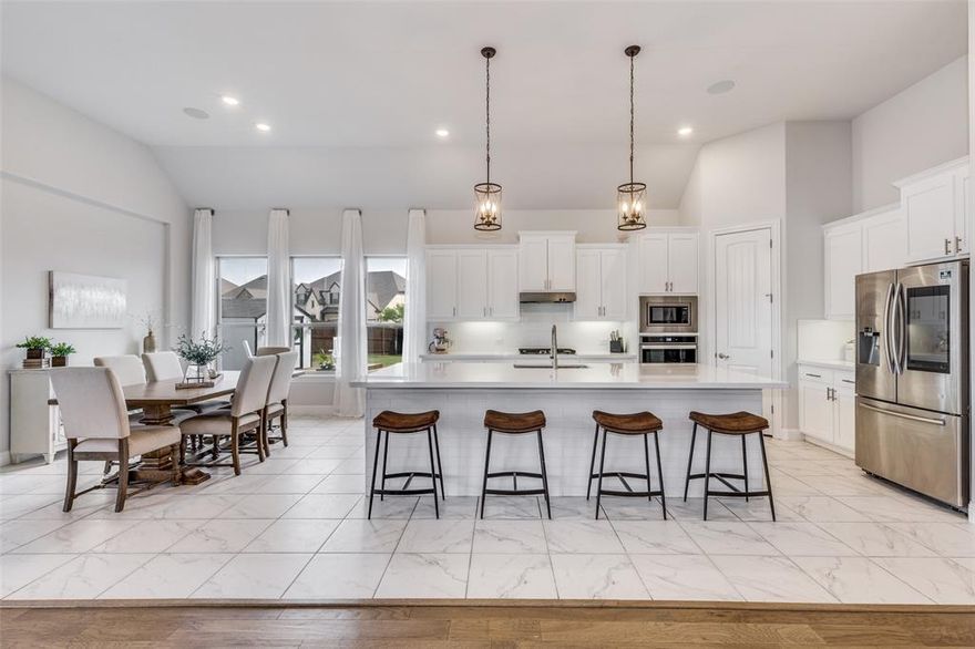 A truly exceptional single-story home with over 3000 square feet that features the perfect blend of comfort, style, luxury and functionality. Located on over a quarter-acre lot.
4 large bedrooms, 3 full bathrooms, a private office, and fully equipped media room. This home is designed for both everyday living and entertaining. The smart floorplan includes 2 secondary bedrooms at the front connected by a convenient Jack-and Jill bath. Tucked away for privacy, the spacious guest suite includes a convenient full bath, creating a perfect retreat for visitors. 
The primary suite is a dream! Located on the back of the house for added privacy, with a true spa like ensuite complete with separate vanities, soaking tub, beautiful, tiled shower and a large walk-in closet. At the center of the home, you will find an open-concept living area filled with natural light, highlighted by soaring ceilings and a large kitchen island, and a show stopping glass enclosed wine display. The media room comes complete with a projector, screen and surround sound that is even in the living, dining and covered patio area. Large fenced in backyard has a storage building and room for a pool! 
Located in a Community with a Pool, Clubhouse, Playground, Park, Sidewalks, Top Rated Schools and minutes from Alliance Town Center!