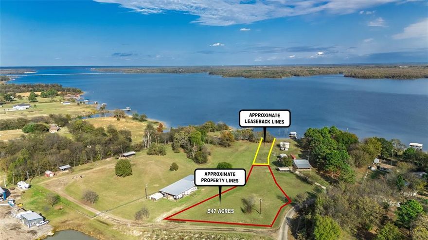 Don’t miss this rare chance to own .547 deeded waterfront acreage with an additional approximate .50 acres of SRA leaseback on world-famous Lake Fork! This versatile waterfront property offers the ideal canvas for recreation, investment, or building your dream home. 
Electricity is already on the property, water is available at the road, and this tract of land provides ample space for installing a septic system without any permit challenges. Whether you’re planning a private weekend retreat, an RV setup, or a custom lakefront home, this property gives you the flexibility to create exactly what you want.
Enjoy direct access to the water and the freedom that comes with no HOA and no restrictions—a rare find on Lake Fork. Surrounded by the natural beauty and renowned fishing the lake is known for, this parcel is perfect for anglers, outdoor lovers, and anyone looking to secure a piece of waterfront paradise.
Buyer and buyer’s agent to verify any and all information for accuracy.