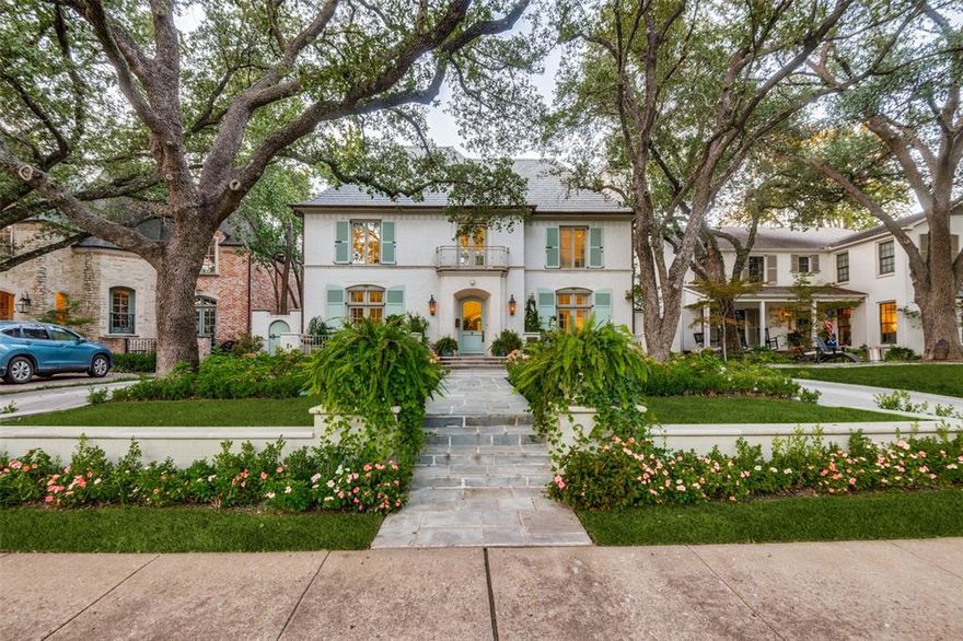 Welcome to an exceptional, traditional 5-bedroom home in University Park offering 6,585 square feet of luxury living. Designer-owned, it is a true masterpiece with every room meticulously decorated to perfection. Step inside and experience the elegance of this thoughtfully planned space featuring gorgeous living areas, a gourmet lacquered kitchen, spacious bedrooms, an office and a playroom. Every detail, from custom paint and drapery to luxurious hardware and fixtures, has been carefully considered. The exterior is a piece of art with a stunning new front lawn, resurfaced circle drive, and outdoor lighting make a grand impression. The backyard has a resurfaced pool ready for entertaining, complimented with a well-mantained patio area. Updates include: new French doors, windows, and lighting throughout, plus a state-of-the-art DaVinci roof and improved drainage solutions. Don’t miss the opportunity to own this exquisite property, where every corner exudes style and sophistication.