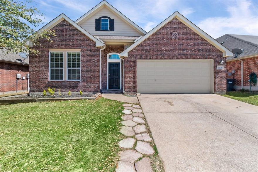 Beautifully updated and move in ready, this spacious single story home offers a flexible layout designed for the way you live today with multiple living areas including a large family room, formal living, and an additional sitting area. Thoughtfully updated throughout, this home stands out with its blend of comfort and functionality. The kitchen is well appointed with matching stainless steel appliances, abundant cabinetry, and generous counter space, all opening to the main living area for effortless entertaining and everyday living. Decorative lighting throughout the home adds warmth and character, creating an elevated feel in every space. The private primary suite offers a true retreat, featuring a beautifully updated bath with dual sinks, granite countertops, a separate shower, and a relaxing garden tub, all enhanced by elegant lighting and a chandelier. Secondary bedrooms are positioned with a shared living space that works perfectly as a kids retreat or a comfortable setup for multigenerational living. Additional highlights include wood look ceramic tile flooring, a dedicated office ideal for working from home, a separate laundry room, and great storage throughout. The outdoor patio provides a perfect space to relax or entertain. Conveniently located with quick access to major highways, this home offers an easy commute while still enjoying a quiet neighborhood setting.