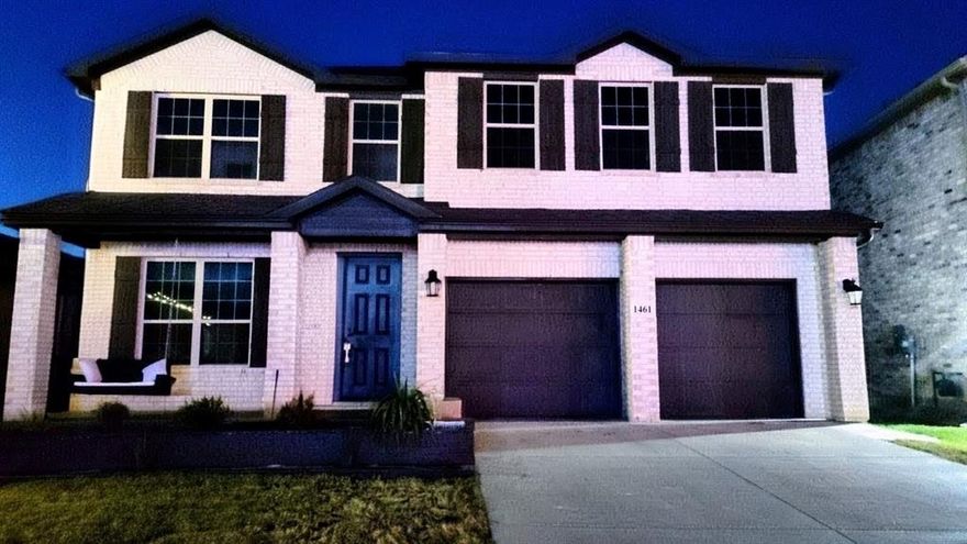 Situated in the highly sought-after Prosper ISD, this stunning 5-bedroom, 4.5-bath residence offers the perfect blend of luxury and function. The open layout features a private study, two spacious living areas, and an oversized back porch with a fire pit complemented by the very large backyard. The kitchen impresses with a butler’s pantry, oversized walk-in pantry, large island, and double ovens—ideal for both everyday living and entertaining. Enjoy multiple living spaces, including an upstairs game room. This home combines style, comfort, and exceptional value in one of the very sought out new master planned communities in the area. Enjoy all the amenities Arrowbrooke has to offer, including a clubhouse, scenic walking trails, fishing ponds, community pools, green space, sports fields, and parks. Close to the Dallas North Tollway for a seamless commute and convenient access to shopping, dining, and schools. This home offers space, style, and a prime location that guarantees your home will also continue to grow in value over the years. All Brick, double oven, extended back patio with fire pit, view of the park and sports fields behind the home, swinging front porch bench, very over sized bedrooms, and lots of windows with great neighbors!