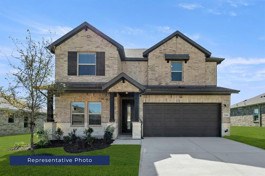 MLS# 21124983 - Built by First Texas Homes - Oct 3025 completion! ~ Welcome to this beautiful 5-bedroom, 3-bathroom home designed for comfort and functionality. The open concept living area seamlessly connects the kitchen, dining, and living spaces, perfect for both everyday living and entertaining guests.