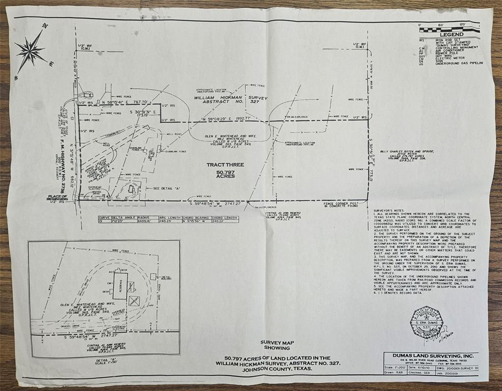 W Hickman Surv Abs #327 - Land