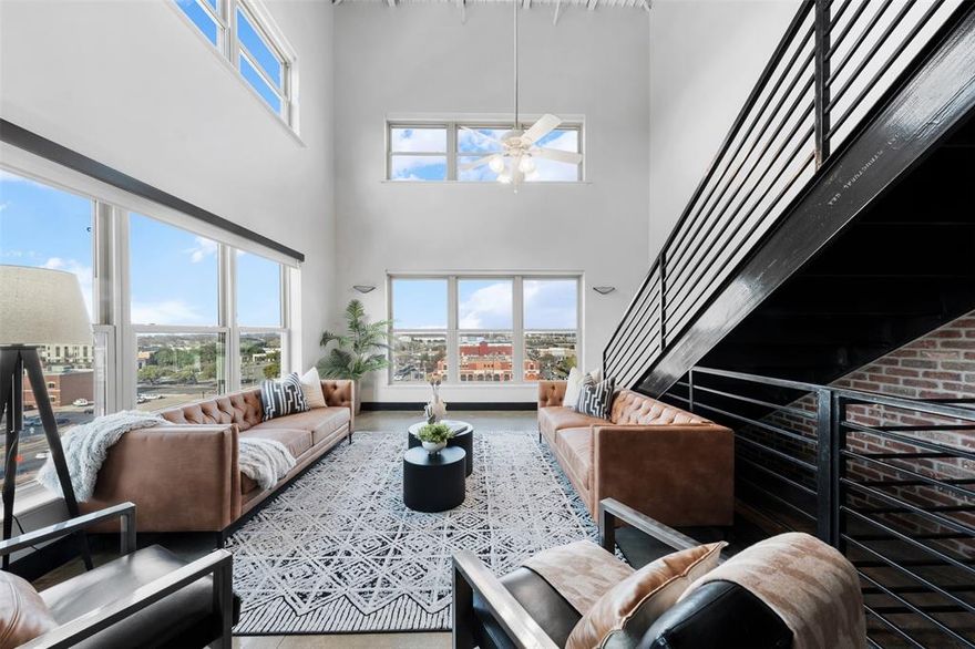 Rare opportunity to own a piece of historic Waco. This exceptional two bedroom, three full bathroom residence occupies the top two floors of the iconic Behrens Lofts, originally constructed in 1913 as the headquarters of the Behrens Drug Company, one of Waco’s earliest and most influential pharmaceutical businesses. Opportunities of this caliber rarely come available. Located minutes from Baylor University, this two-story loft is ideal for Baylor alumni and game-day living, with flexibility for potential income-producing use when not in residence. Enjoy dramatic ceiling heights, abundant natural light, and sweeping views of the Brazos River, Historic Suspension Bridge, ALICO Building, and McLane Stadium. Set in the heart of downtown, just blocks from Magnolia Market at the Silos and near the Dr Pepper Museum, with walkable access to dining, shopping, and entertainment. The building offers reserved parking, a fitness center, and is adjacent to Fabled Bookstore & Coffee shop. Buyer to verify STR eligibility.