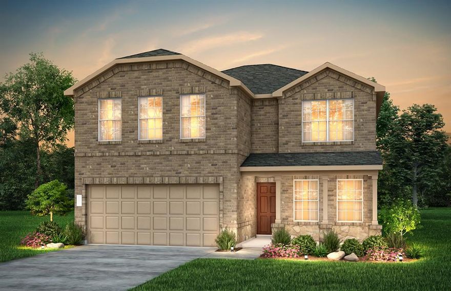 NEW CONSTRUCTION: Arbordale by Centex in Forney. Two-story Enloe plan - Elevation LS202. Available for Nov-Dec 2023 move-in. 5BR, 3BA + LVP flooring + Smart Home wiring + Open kitchen island + Front porch with stone elevation - 2,520 sq. ft. Spacious home perfect for growing families, or entertaining guests.