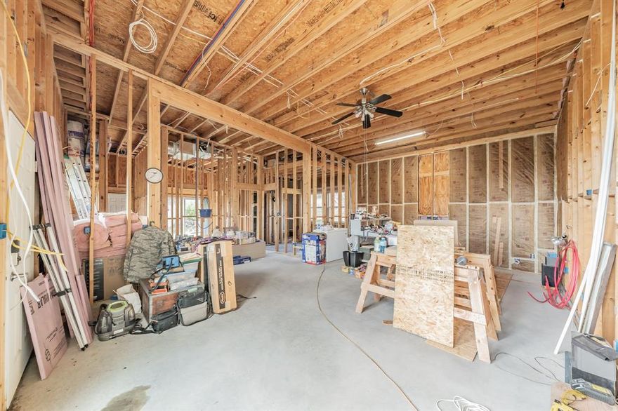 Calling all investors, flippers, and visionaries! This Granbury property is your next project — a true diamond in the rough with massive upside. Featuring a huge multi-bay workshop and partially framed living quarters, this space is ready for transformation. Electrical, plumbing, and HVAC rough-ins are already underway, giving you a solid head start. With the right finish-out, this could become an ideal rental, shop-house, weekend getaway, or flip. Plenty of room to reimagine, rebuild, and add value. Cash only, as-is.