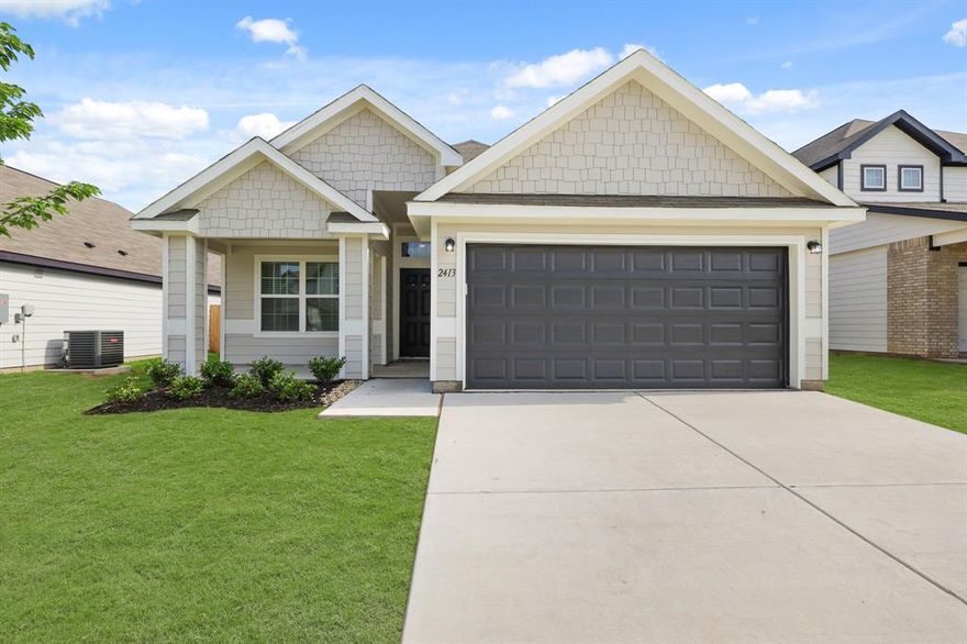 Love where you live in Sycamore Landing in Fort Worth, TX! Conveniently located just south of Fort Worth where the close proximity to I-35, I-20, and Chisholm Trail Pkwy makes commuting a breeze! The Palermo floor plan is a charming 1-story home with 3 bedrooms, 2 bathrooms, and a 2-car garage! This home has it all, including privacy blinds and vinyl plank flooring throughout the common areas! The gourmet kitchen is sure to please with an island overlooking the dining and family rooms, 42-inch cabinetry, granite countertops, and stainless-steel appliances. Retreat to the Owner's Suite featuring double sinks with granite countertops, a separate tub and shower, and spacious walk-in closet! Enjoy the great outdoors with a sprinkler system and a covered patio! Don’t miss your opportunity to call Sycamore Landing home, schedule a visit today!