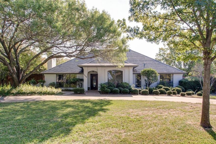 Beautiful 1-story home situation on a quiet cul-de-sac lot of about an acre in the exemplary Carroll ISD. This home has a great floor plan with 4 bedrooms, 3 full baths, 2 living areas, 2 dining and no carpeting. The kitchen features gorgeous granite counters, backsplash, SS appliances, and opens to the main living room so those in the kitchen can stay connected to the rest of the household. The outdoor covered patio and large backyard have plenty of space for entertaining family and friends. Private well water for sprinkler system.