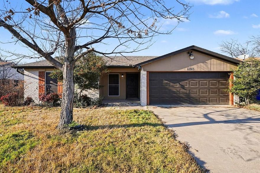 Sellers are highly motivated! A great Rental property! Just blocks from the Watauga elementary school. This charming 3-bedroom, 2-bath home offers 1,318 sq. ft. of comfortable living. Includes all appliances — refrigerator, dishwasher, stove, washer, and dryer. Enjoy relaxing or entertaining in the backyard featuring an above-ground pool with cleaning equipment, two storage sheds, and a new fence (2021). No rear neighbors, the yard overlooks Watauga Rd for added privacy. Home features tile flooring throughout and an updated AC system (2021). Complete with an oversized 2 car garage.  Schedule your showing today!