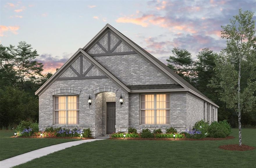 Welcome home to the Meridian—a beautifully designed Beazer Home where style meets comfort. From the moment you step inside, 9-foot ceilings and a breathtaking open concept living space set the tone for a home that’s both stunning and inviting. This 3 bedroom, 2 bathroom home features a dining room, foyer, and a covered porch, all situated on a north-facing homesite. The open concept kitchen offers a warm welcome to visitors, while the thoughtfully designed layout ensures space for every part of your life.

Designed with the latest trends in mind, this home showcases quartz countertops, rich laminate flooring, and striking 42-inch harbor cabinetry. 

Every Beazer home is certified by the Department of Energy as a Zero Energy Ready Home, designed for superior energy efficiency and healthier indoor air quality with Indoor airPLUS. This solar-ready home is built with durable 2x6 exterior walls and spray foam insulation, achieving an impressive average HERS score of 41. 

Wildflower Ranch is where weekends slow down and memories bloom. Families can unwind by the resort-style lazy river, stroll through fields of seasonal wildflowers, or explore the community’s playgrounds, pocket parks, and scenic hike and bike trails—perfect for everyday adventures.
Located in Northwest ISD, with an onsite elementary school right inside the community, Wildflower Ranch makes family life simple and connected. And when you're ready for more excitement, Texas Motor Speedway and DFW Adventure Park are just minutes away—less than five miles from your doorstep.

Estimated completion: July 2026

Days on market reflect the start of new home construction
