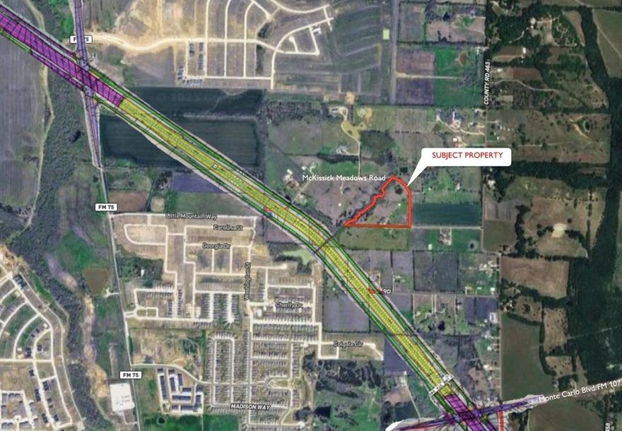 Outstanding opportunity to acquire ±10 acres on McKissick Meadows Road, less than 1.5 miles north of downtown Princeton and within close proximity to two Princeton schools. This property is strategically positioned in the path of growth, directly adjacent to the planned US 380 Bypass, which will provide unmatched visibility, accessibility, and long-term development potential.

There is an existing home, 3 barns, a storage shed, and carport. Beautiful well kept property that stands out in the community. Could be purchased as a residence or property to develop. Please contact agent for more information or to schedule a tour. 

With rapid population growth, strong demographics, and direct access to the future US 380 Bypass, this site offers an exceptional opportunity for commercial, retail, mixed-use, or residential development. Its visibility, utilities in place, and strategic location make it a prime investment in one of North Texas’s most dynamic growth corridors.
Currently subject to a deed restriction (1 dwelling per 5 acres) as part of a POA, the seller is in the process of releasing this restriction, further enhancing development flexibility.
Site Highlights
±10 acres with frontage along McKissick Meadows Road
Northeast Princeton location between Monticello Park and the upcoming Sicily development
Situated just north of downtown Princeton and key schools
Direct adjacency to the future US 380 Bypass, ensuring high traffic counts and visibility
Zoning: Collin County (not in Princeton ETJ)
Utilities: 6” waterline along McKissick Meadows Road; septic system onsite with nearest sewer at Monticello development to the southeast
Traffic Counts:
• 11,915 cars per day on Hwy 5 (north of Cunningham)
• 17,045 cars per day on FM 455 (west of Hwy 5)