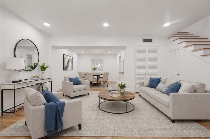 Welcome to Bordeaux Village—Where Charm Meets Convenience. Step into this thoughtfully updated condo and enjoy a seamless blend of style, comfort, and location. Gleaming hardwood floors extend through the sunlit living and dining spaces, setting the stage for relaxed living and effortless entertaining. Upstairs, hardwoods continue into two spacious bedrooms. The renovated bathroom offers a touch of calmness, while the generous primary suite provides a peaceful retreat with two ample closets for optimal storage. The second bedroom is ideal as a guest space, home office, or cozy reading nook—flexible for whatever your lifestyle requires. Outside, your private patio is the perfect oasis to enjoy your morning coffee or unwind in the evening with a glass of wine. Bordeaux Village offers a pet-friendly community with mature trees, manicured grounds, a sparkling pool, a charming clubhouse, and reserved covered parking. A brand-new roof (installed community-wide in December 2024) ensures added peace of mind.
All appliances convey, making your move seamless and stress-free. Turnkey. Timeless. Totally irresistible. Welcome home to Bordeaux Village.